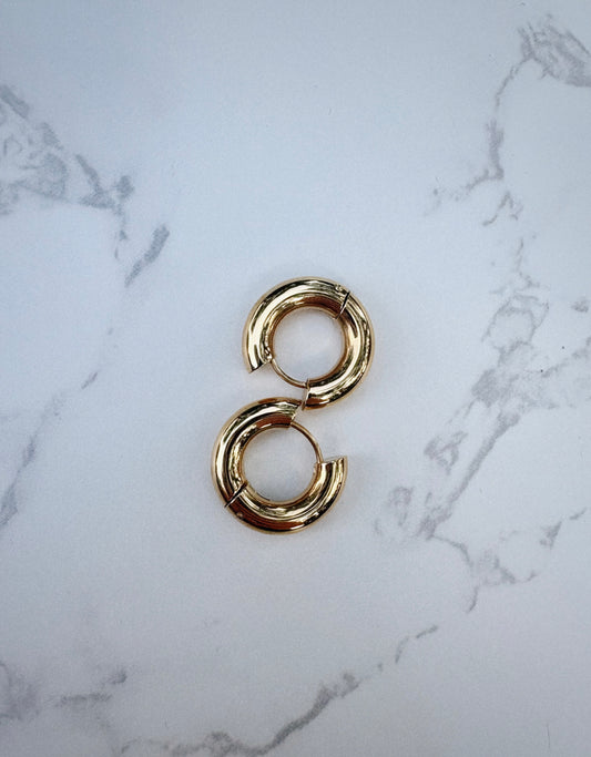 gold hoop earrings