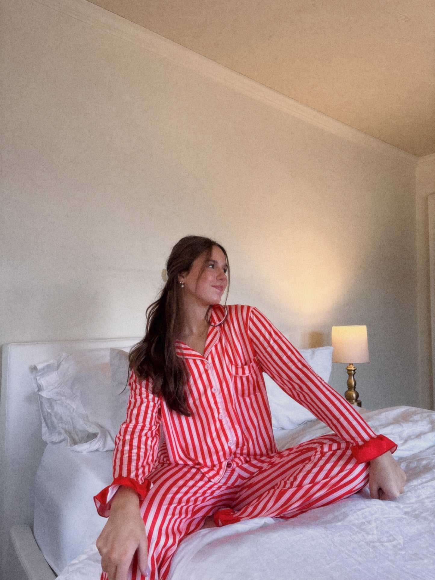 red and pink pajamas